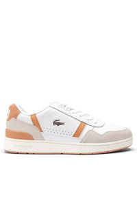 Lacoste Sneakersy T-Clip Contrasted Accent 747SMA0066 Biały. Kolor: biały #1