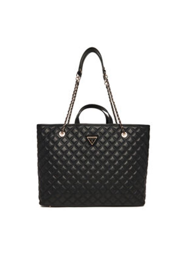 Guess Torebka Giully II HWQG96 73290 Czarny. Kolor: czarny. Materiał: skórzane