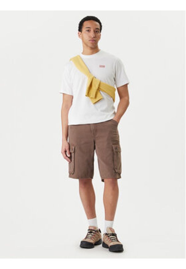 Hunter T-Shirt Essentials HARM0085252 Biały Regular Fit. Kolor: biały. Materiał: bawełna