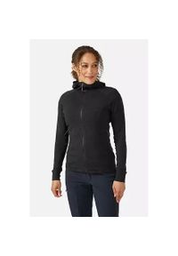 Bluza z kapturem damska Rab Nexus Hoody z kapturem. Typ kołnierza: kaptur. Kolor: czarny
