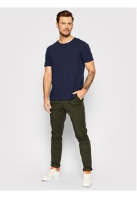 Selected Homme T-Shirt Morgan 16071775 Granatowy Regular Fit. Kolor: niebieski. Materiał: bawełna #5