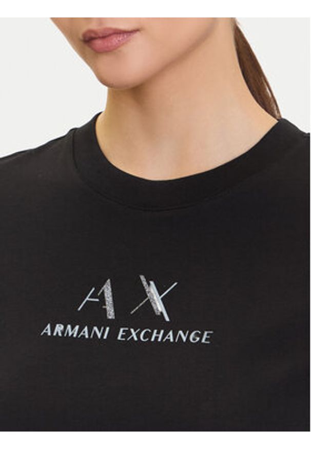 Armani Exchange T-Shirt XW001345 AF16356 UC001 Czarny Regular Fit. Kolor: czarny. Materiał: bawełna