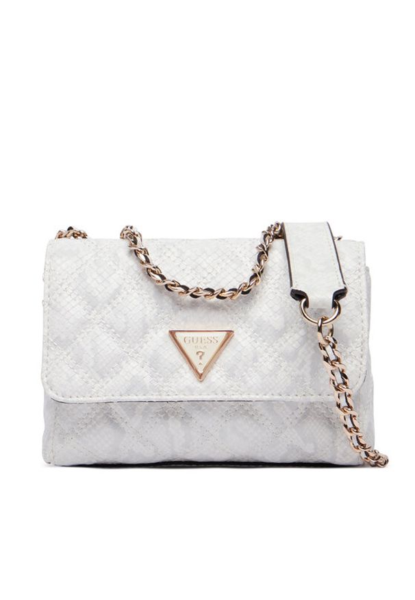 Guess Torebka Giully II Mini HWKG96 73740 Biały. Kolor: biały. Materiał: skórzane