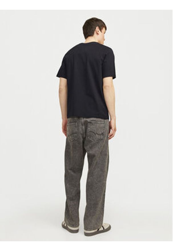 Jack & Jones T-Shirt Corp 12233999 Czarny Standard Fit. Kolor: czarny. Materiał: bawełna