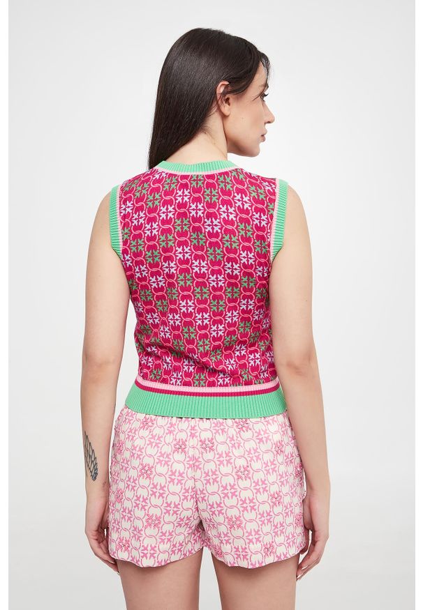Pinko - Top damski dzianinowy Evonimo PINKO. Materiał: dzianina