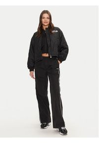 Fila Kurtka bomber Lunde FAW0896 Czarny Loose Fit. Kolor: czarny. Materiał: syntetyk #6