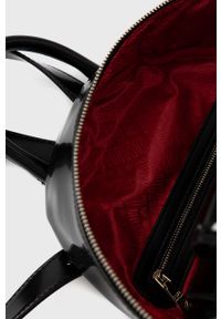 Love Moschino Plecak damski kolor czarny mały gładki. Kolor: czarny. Wzór: gładki #4