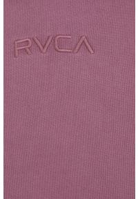 RVCA bluza męska kolor fioletowy z kapturem gładka. Typ kołnierza: kaptur. Kolor: fioletowy. Wzór: gładki #4