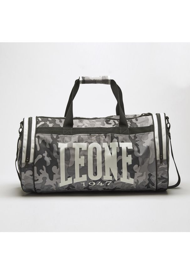 LEONE 1947 - Torba treningowa Leone Mimetic. Kolor: szary, wielokolorowy. Sport: fitness