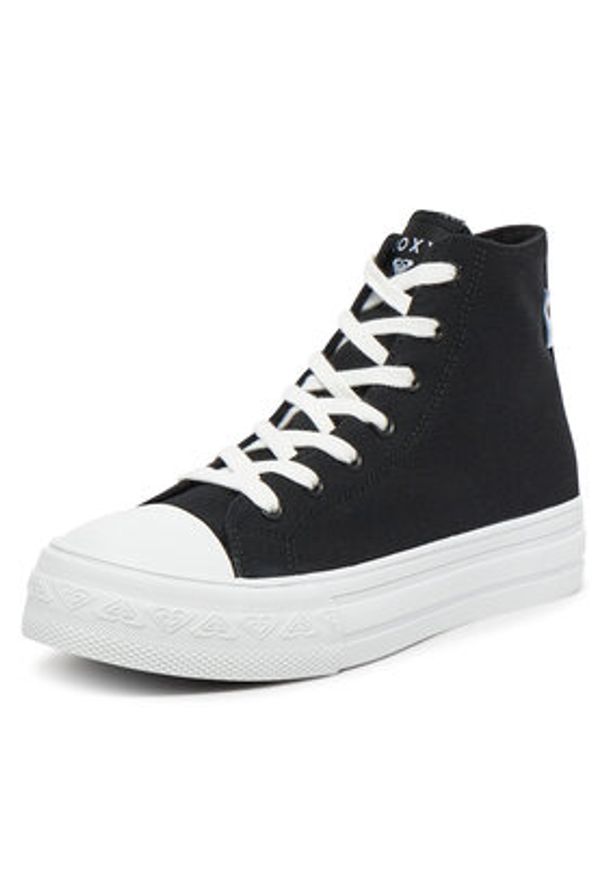 Roxy Trampki V12-907 Czarny. Kolor: czarny. Materiał: materiał
