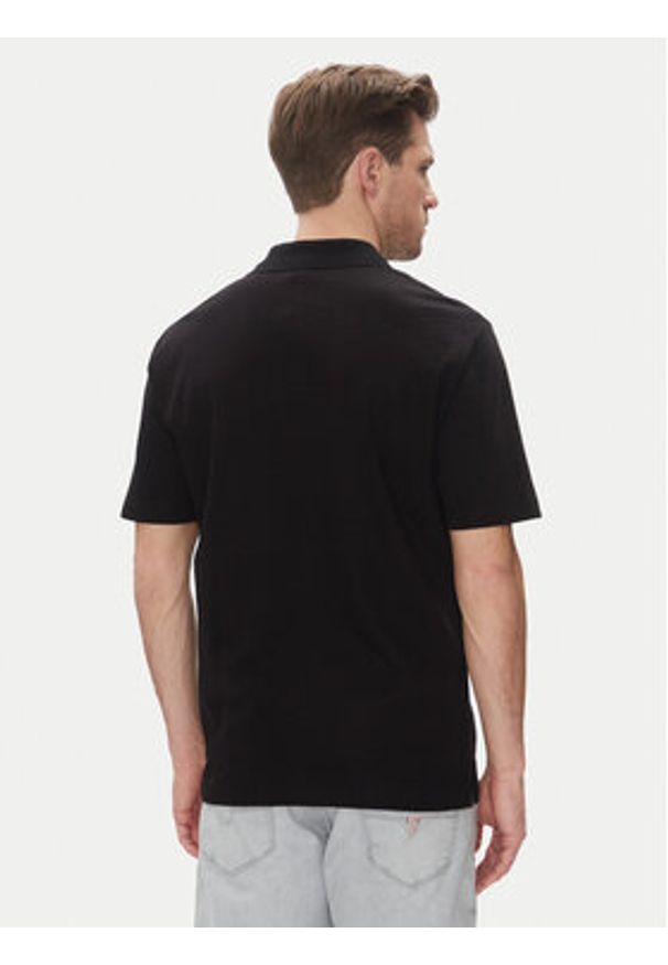 Armani Exchange Polo XM000729 AF13025 UC001 Czarny Regular Fit. Typ kołnierza: polo. Kolor: czarny. Materiał: bawełna