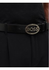 BOSS - Boss Pasek Męski Icon-Ov-G 50496703 Czarny. Kolor: czarny. Materiał: skóra #8