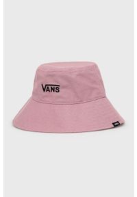 Vans kapelusz bawełniany kolor różowy bawełniany. Kolor: różowy. Materiał: bawełna