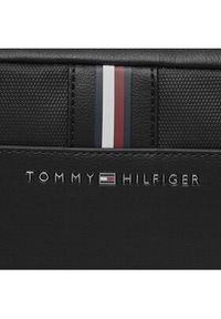 TOMMY HILFIGER - Tommy Hilfiger Kosmetyczka Th Corporate Washbag AM0AM11840 Czarny. Kolor: czarny. Materiał: skóra