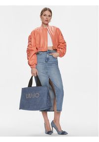 Liu Jo Torebka L Tote Denim 2A4023 D0001 Granatowy. Kolor: niebieski