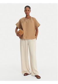 Weekend Max Mara Koszula Educata 2615111172 Beżowy Regular Fit. Kolor: beżowy. Materiał: bawełna #2