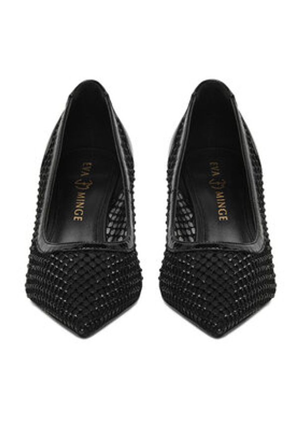 Eva Minge Szpilki EO-LOREL-V2019-1-2 Czarny. Kolor: czarny. Materiał: materiał. Obcas: na szpilce