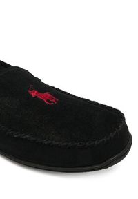 Polo Ralph Lauren Kapcie 843981599001 Czarny. Kolor: czarny. Materiał: skóra, zamsz #4