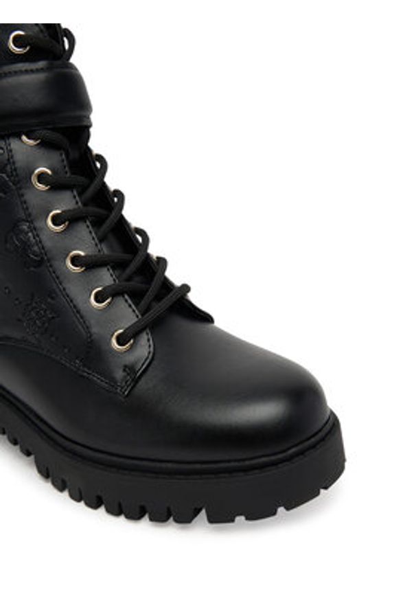 Guess Trapery FLTORA FAL10 Czarny. Kolor: czarny. Materiał: skóra