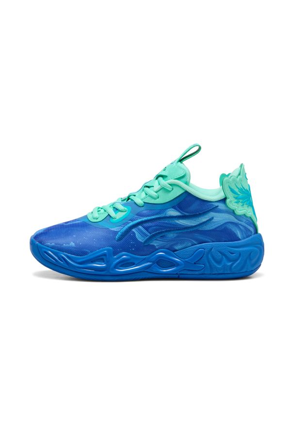 Dziecięce buty do koszykówki Puma MB.04 Lo Team. Kolor: niebieski. Sport: koszykówka