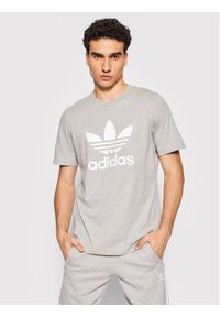 Adidas - adidas T-Shirt adicolor Classics Trefoil H06643 Szary Regular Fit. Kolor: szary. Materiał: bawełna #1