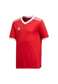 Adidas - Koszulka piłkarska dla dzieci adidas Tabela 18 Jersey junior. Kolor: czerwony. Materiał: jersey. Sport: piłka nożna