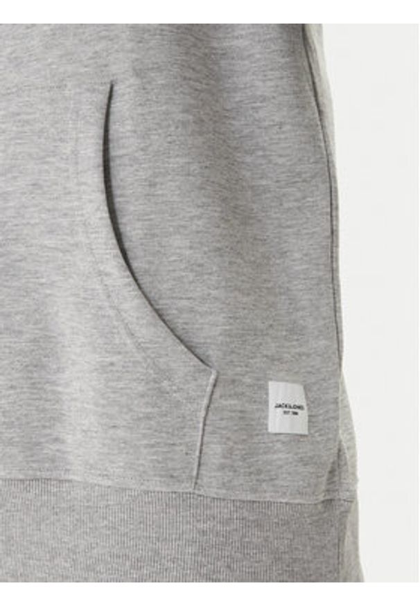 Jack & Jones Bluza Basic 12182537 Szary Regular Fit. Kolor: szary. Materiał: bawełna