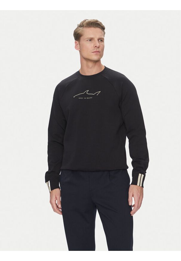 PAUL & SHARK - Paul&Shark Bluza 25411854 Czarny Regular Fit. Kolor: czarny. Materiał: bawełna