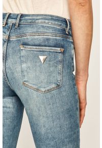 Guess Jeans - Jeansy. Kolor: niebieski. Materiał: bawełna, jeans, denim, elastan, poliester #4