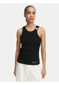 Liu Jo Beachwear Top VA6122 J4822 Czarny Regular Fit. Kolor: czarny. Materiał: bawełna #1