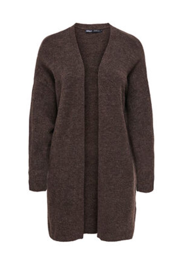 only - ONLY Kardigan Talio 15358604 Brązowy Regular Fit. Kolor: brązowy. Materiał: syntetyk