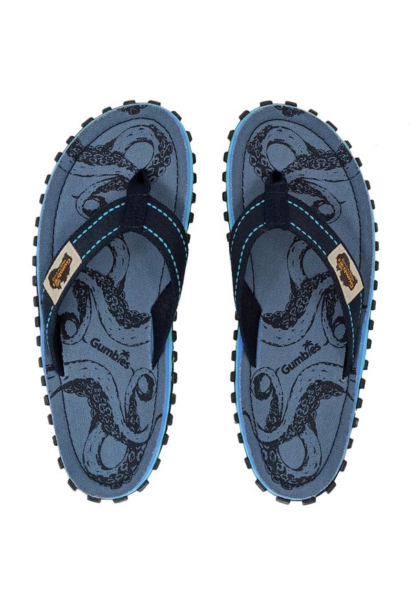 Gumbies - Japonki męskie GUMBIES ISLANDER FLIP-FLOPS. Okazja: na plażę. Kolor: niebieski. Styl: sportowy