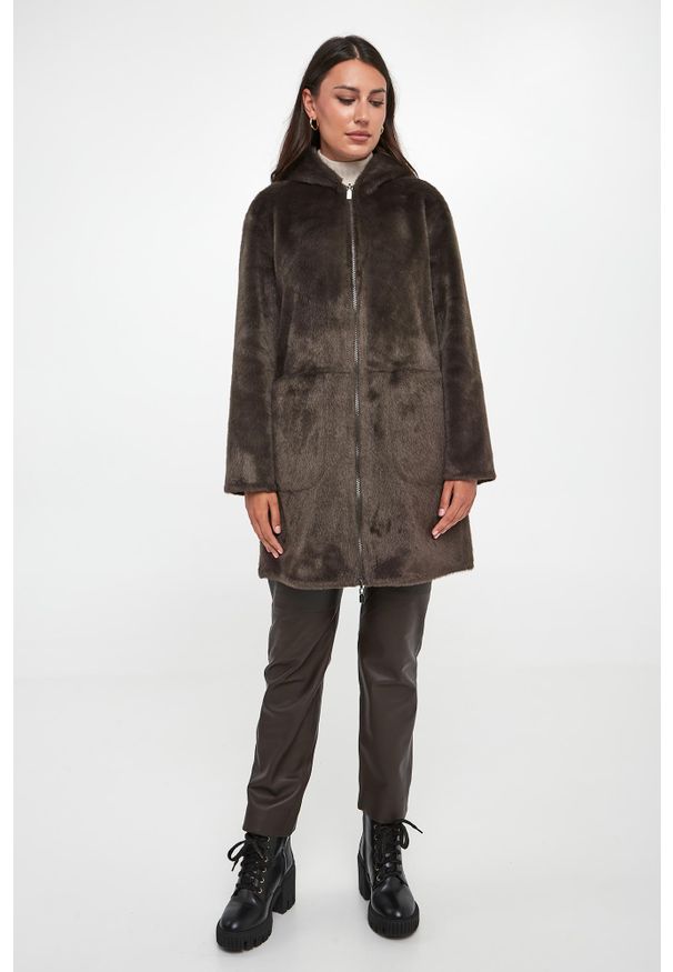 Kożuch damski dwustronny DIEGO M
