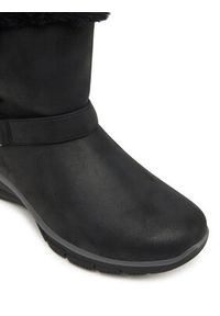 skechers - Skechers Botki Easy Going 168045/BLK Czarny. Kolor: czarny. Materiał: skóra #5