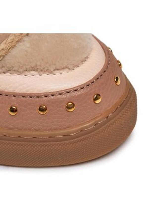 Inuikii Śniegowce Curly Rock 75102-076 Beżowy. Kolor: beżowy. Materiał: materiał. Styl: rockowy