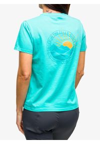 Koszulka z nadrukiem damska Inov-8 Graphic Tee SS '2003'. Kolor: zielony. Wzór: nadruk