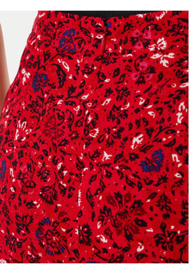 Pepe Jeans Spódnica midi Clau PL901199 Czerwony Slim Fit. Kolor: czerwony. Materiał: wiskoza