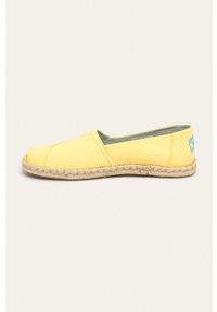 Toms - Espadryle Classic. Nosek buta: okrągły. Kolor: żółty. Materiał: guma #4