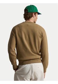 Polo Ralph Lauren Sweter 710766772502 Brązowy Regular Fit. Typ kołnierza: polo. Kolor: brązowy. Materiał: syntetyk #5