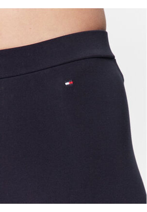 TOMMY HILFIGER - Tommy Hilfiger Legginsy Heritage WW0WW37347 Granatowy Slim Fit. Kolor: niebieski. Materiał: bawełna