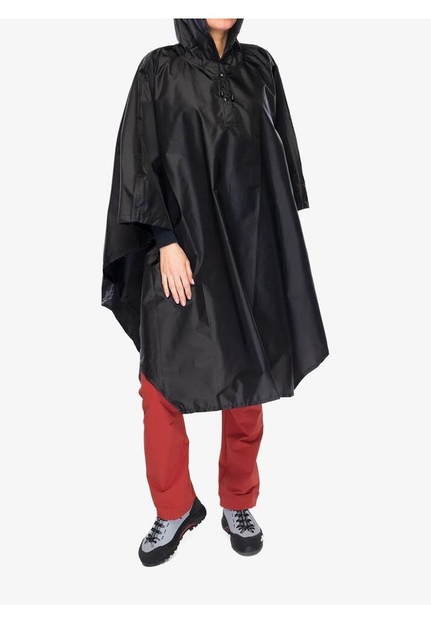 Peleryna turystyczna CMP Nexus Unisex Poncho Fix Hood. Kolor: czarny