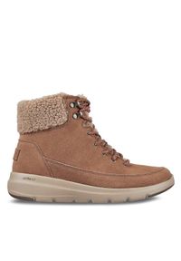 skechers - Skechers Trzewiki Glacial Ultra Woodlands 16677/BRN Brązowy. Kolor: brązowy. Materiał: skóra, zamsz