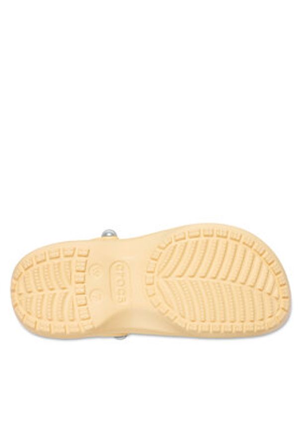 Crocs Klapki Classic Platform Pearl Clog 211231 Złoty. Kolor: złoty. Obcas: na platformie