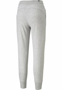 Puma - Damskie spodnie dresowe Essentials PUMA Light Gray Heather. Kolor: wielokolorowy, czarny, szary. Materiał: dresówka