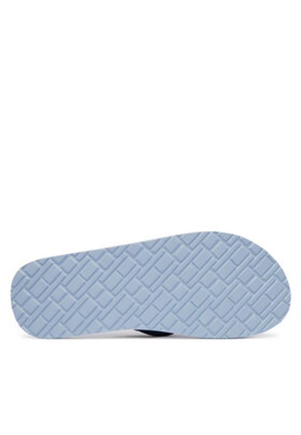 TOMMY HILFIGER - Tommy Hilfiger Japonki Patch Hilfiger Beach Sandal FM0FM05804 Niebieski. Kolor: niebieski. Materiał: materiał