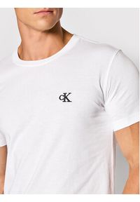 Calvin Klein Jeans T-Shirt Tee Shirt Essential J30J314544 Biały Slim Fit. Kolor: biały. Materiał: bawełna #3