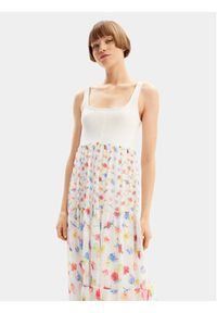Desigual Sukienka letnia Vancouver 24SWVK58 Biały Regular Fit. Kolor: biały. Materiał: syntetyk. Sezon: lato