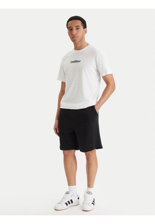 Quiksilver T-Shirt EQYZT08174 Biały Regular Fit. Kolor: biały. Materiał: bawełna