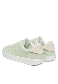 TOMMY HILFIGER - Tommy Hilfiger Sneakersy Th Heritage Monogram Sneaker FW0FW09180 Zielony. Kolor: zielony. Materiał: zamsz, skóra #4