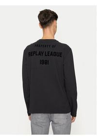 Replay - REPLAY Longsleeve M6942 .000.2660 Czarny Regular Fit. Kolor: czarny. Materiał: bawełna. Długość rękawa: długi rękaw #3